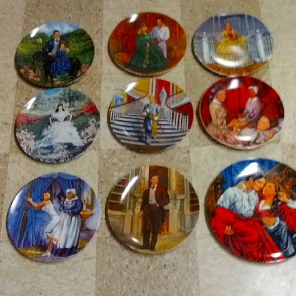 gone with the wind Other - 9 gone with the wind plates by knowles